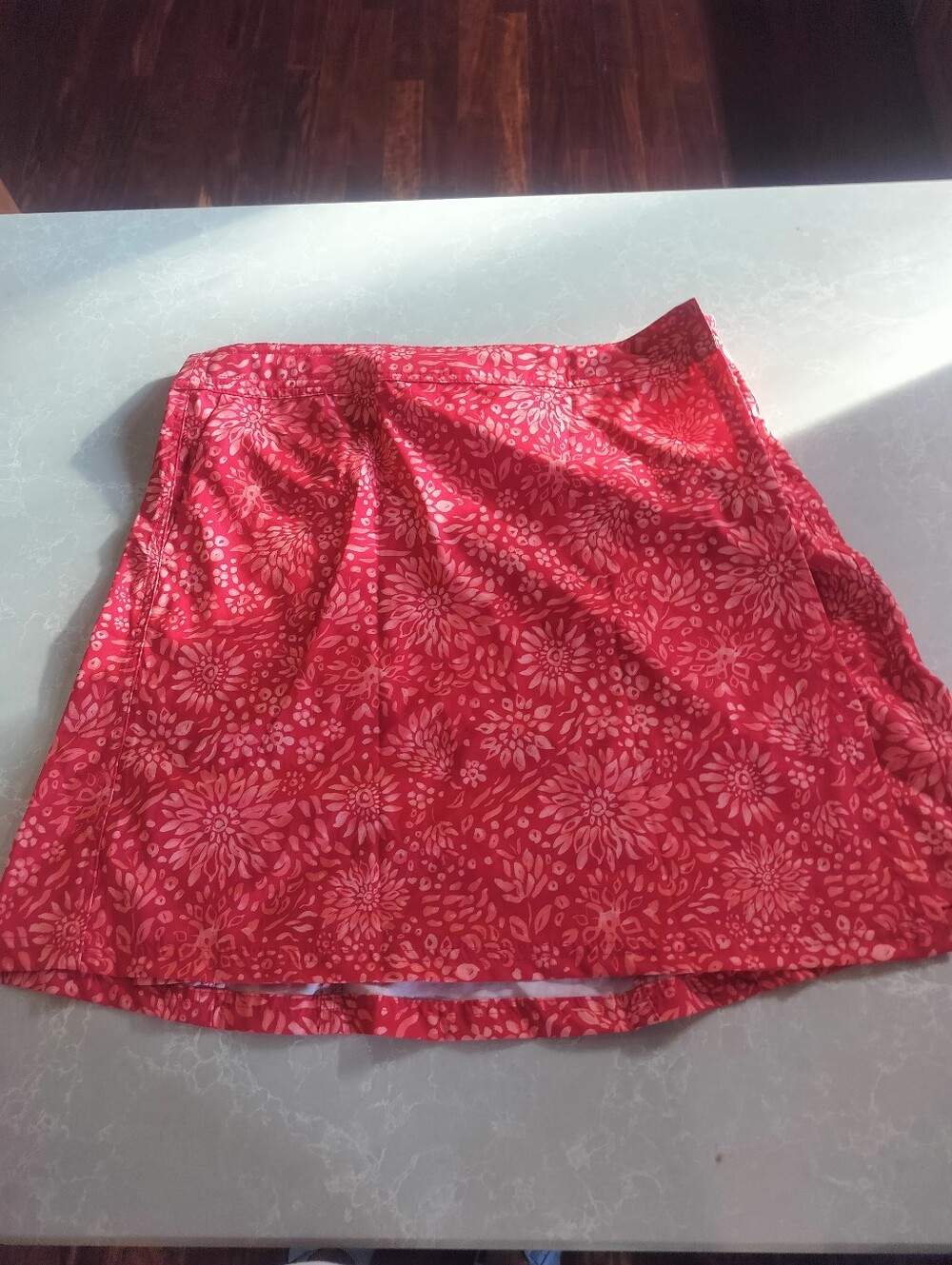 Rip Skirt Pink Floral Swim Skirt